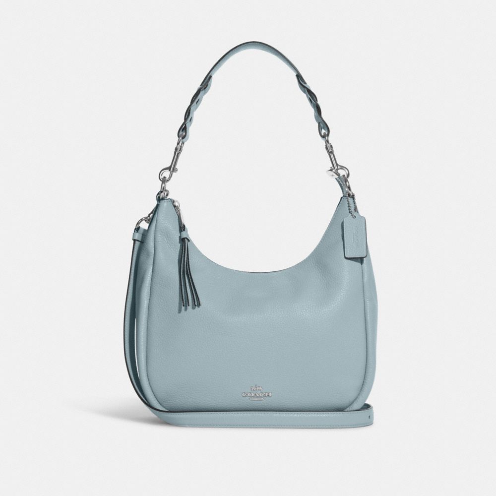 COACH C9190 Jules Hobo Silver/POWDER BLUE