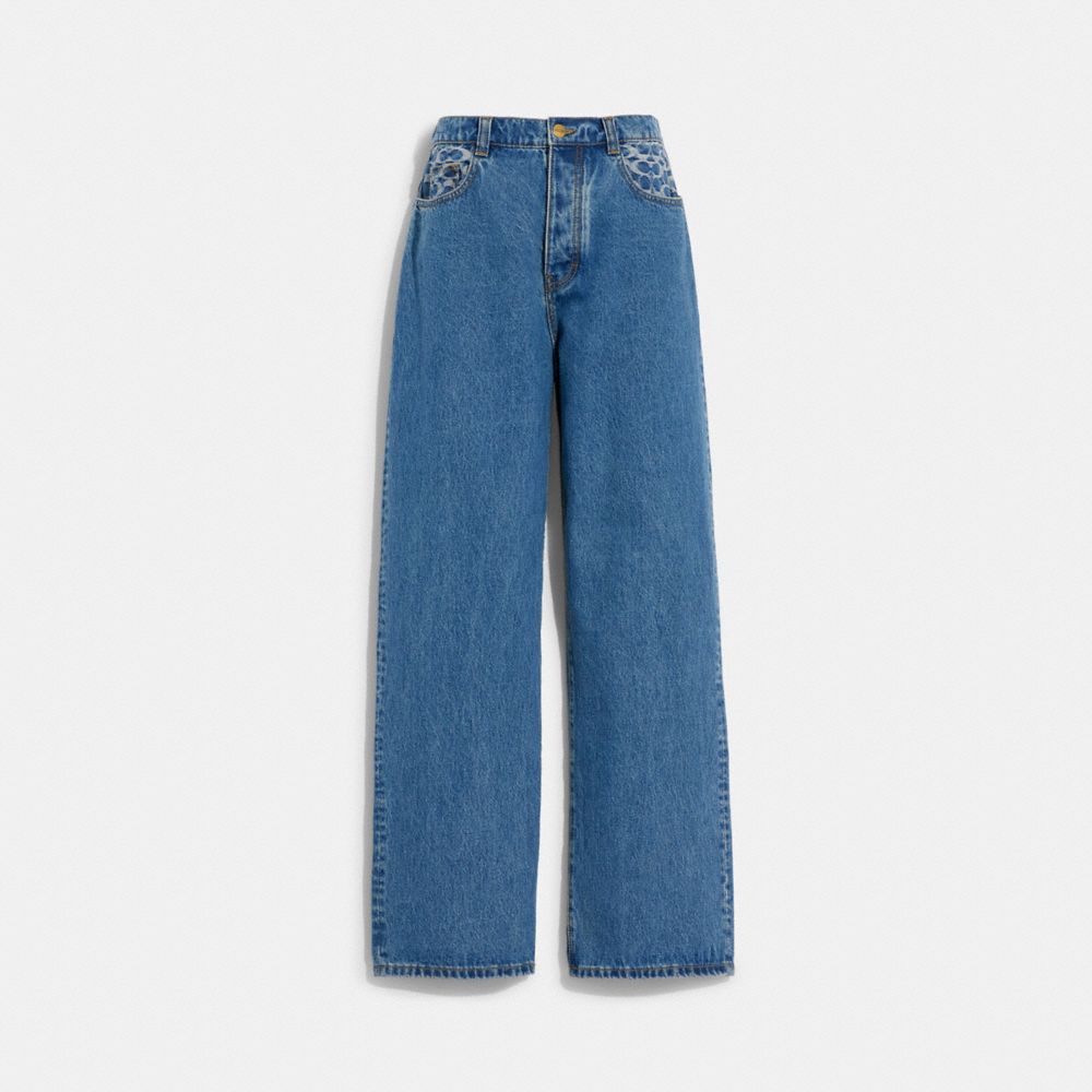 C9192 - Medium Wash Skater Jeans Light Indigo