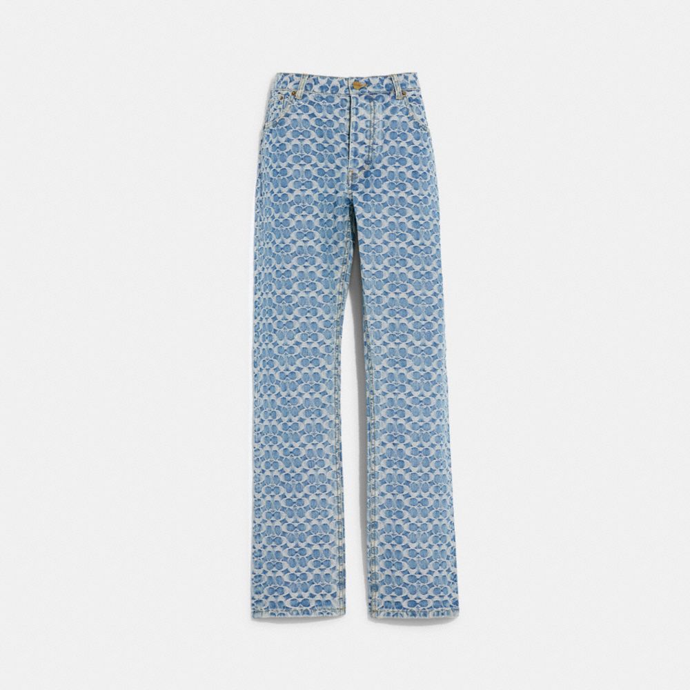 C9193 - All Over Signature Slim Jeans Light Indigo