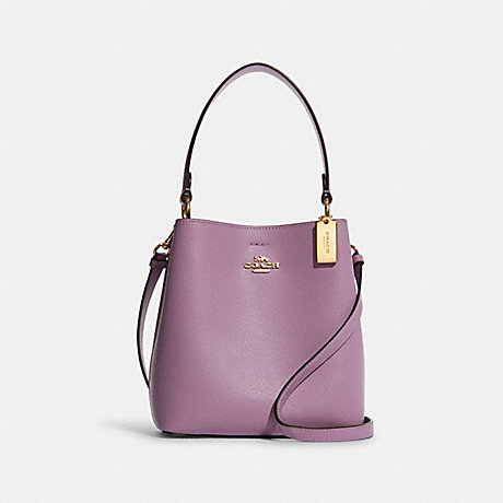 COACH Small Town Bucket Bag - GOLD/VIOLET ORCHID/WINE - C9213