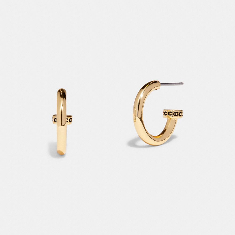 C9341 - Gold Hoop Earrings Gold