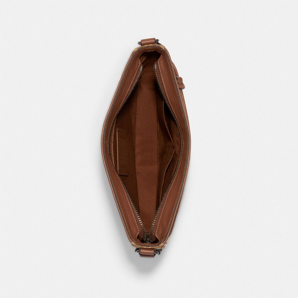 THOMPSON CROSSBODY IN SIGNATURE JACQUARD WITH VARSITY STRIPE