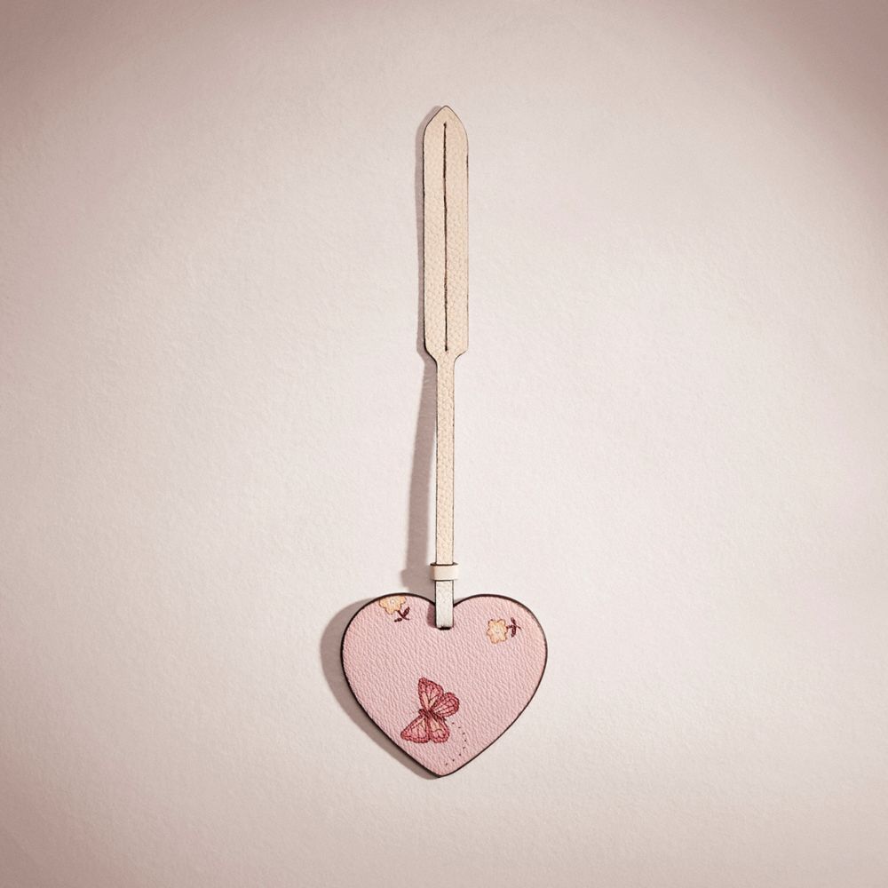 C9401 - Remade Heart Bag Charm PINK