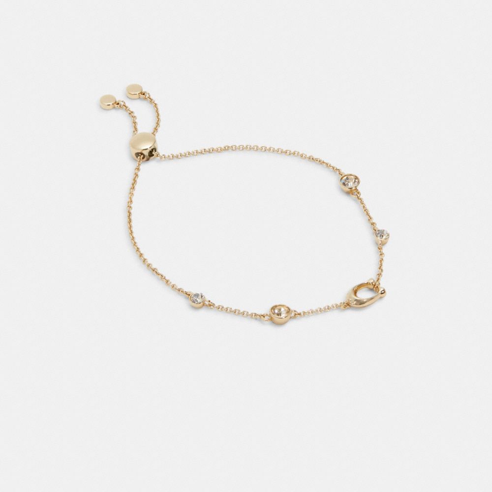 COACH Signature Crystal Slider Bracelet - GOLD - C9449