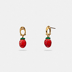 COACH Strawberry Drop Earrings - ONE COLOR - C9456