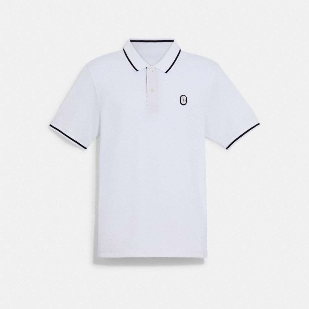 Polo With Signature Details - C9513 - Bright White