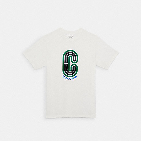 COACH C9515 Signature Retro T Shirt BRIGHT-WHITE