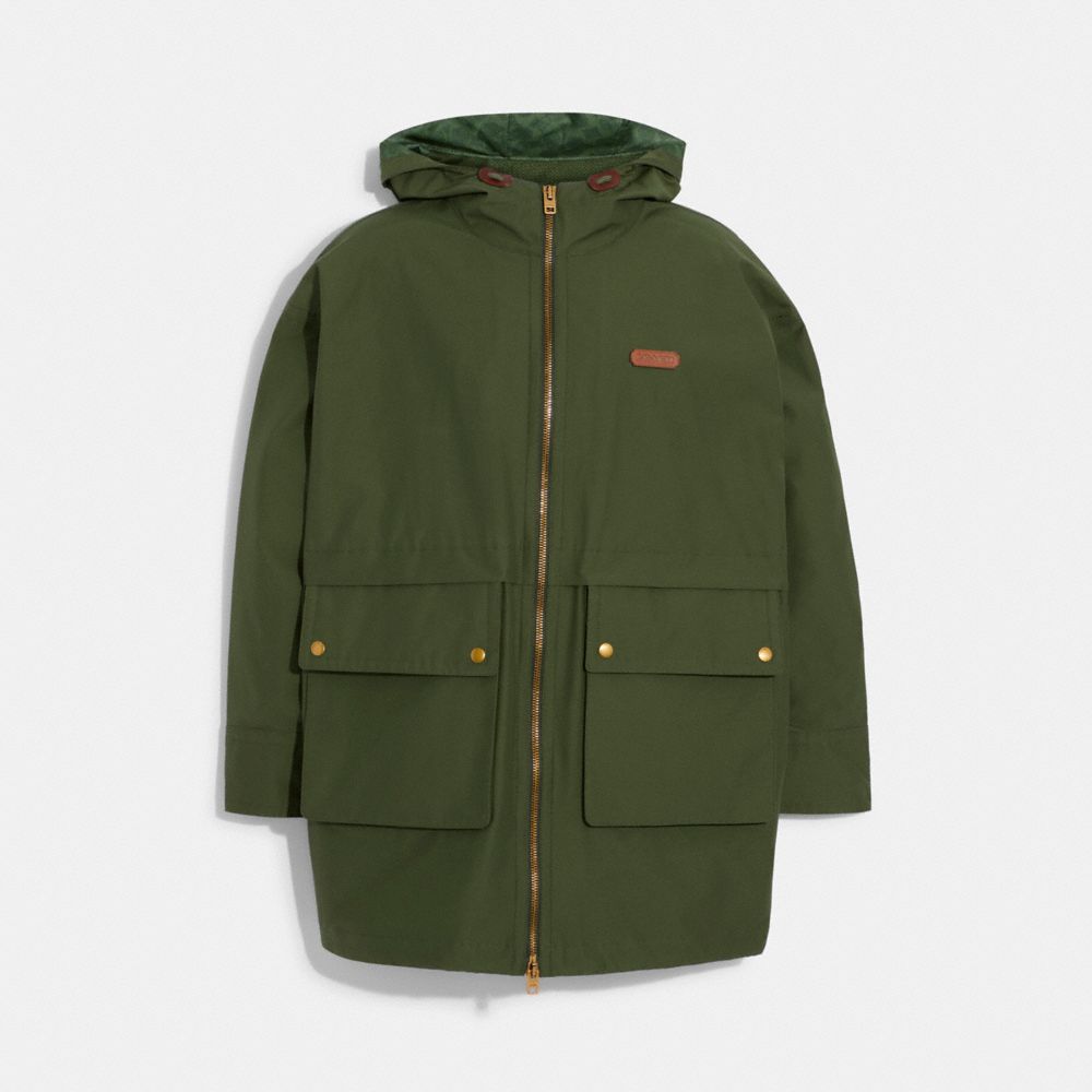 COACH C9651 Bonnie Cashin Nylon Cagoule MILITARY GREEN