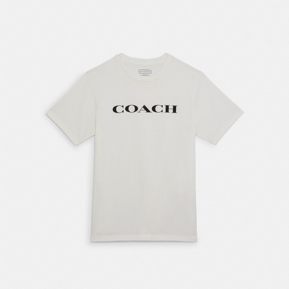 COACH C9693 Essential T Shirt In Organic Cotton Bright White