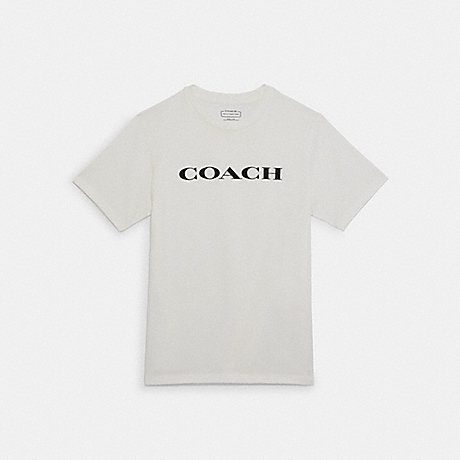 COACH C9693 Essential T Shirt In Organic Cotton Bright-White