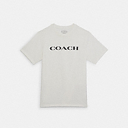 COACH C9693 Essential T Shirt In Organic Cotton BRIGHT WHITE