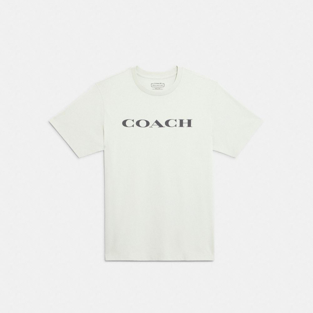 COACH C9693 Essential T Shirt In Organic Cotton MINT GREEN