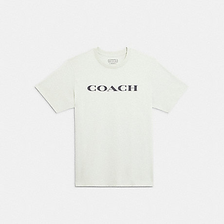 COACH C9693 Essential T Shirt In Organic Cotton Mint-Green