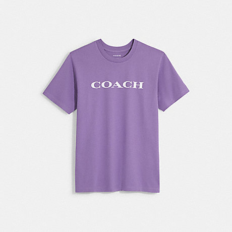 COACH C9693 Essential T Shirt In Organic Cotton Purple