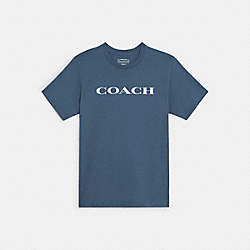 COACH C9693 Essential T Shirt In Organic Cotton ORION BLUE