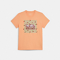 Horse And Carriage Signature T Shirt - C9800 - Light Apricot