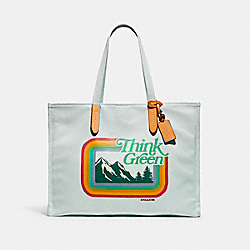Tote 42 In 100 Percent Recycled Canvas - C9805 - Brass/Surf Spray