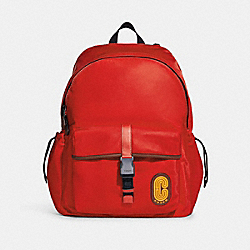 COACH C9834 - Max Backpack GUNMETAL/MIAMI RED