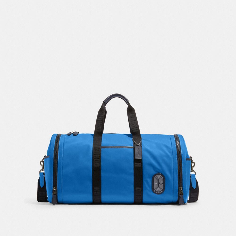 Max Gym Bag - C9835 - GUNMETAL/BRIGHT BLUE