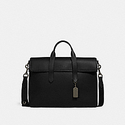 COACH C9875 Sullivan Portfolio Brief GUNMETAL/BLACK