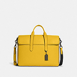 COACH C9875 Sullivan Portfolio Brief GUNMETAL/CANARY