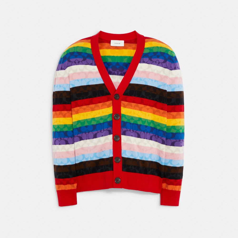 Rainbow Signature Cardigan - C9918 - Rainbow