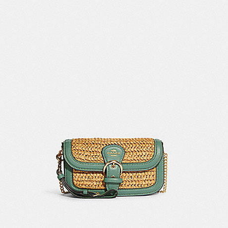 COACH Kleo Crossbody - GOLD/NATURAL/WASHED GREEN - C9925