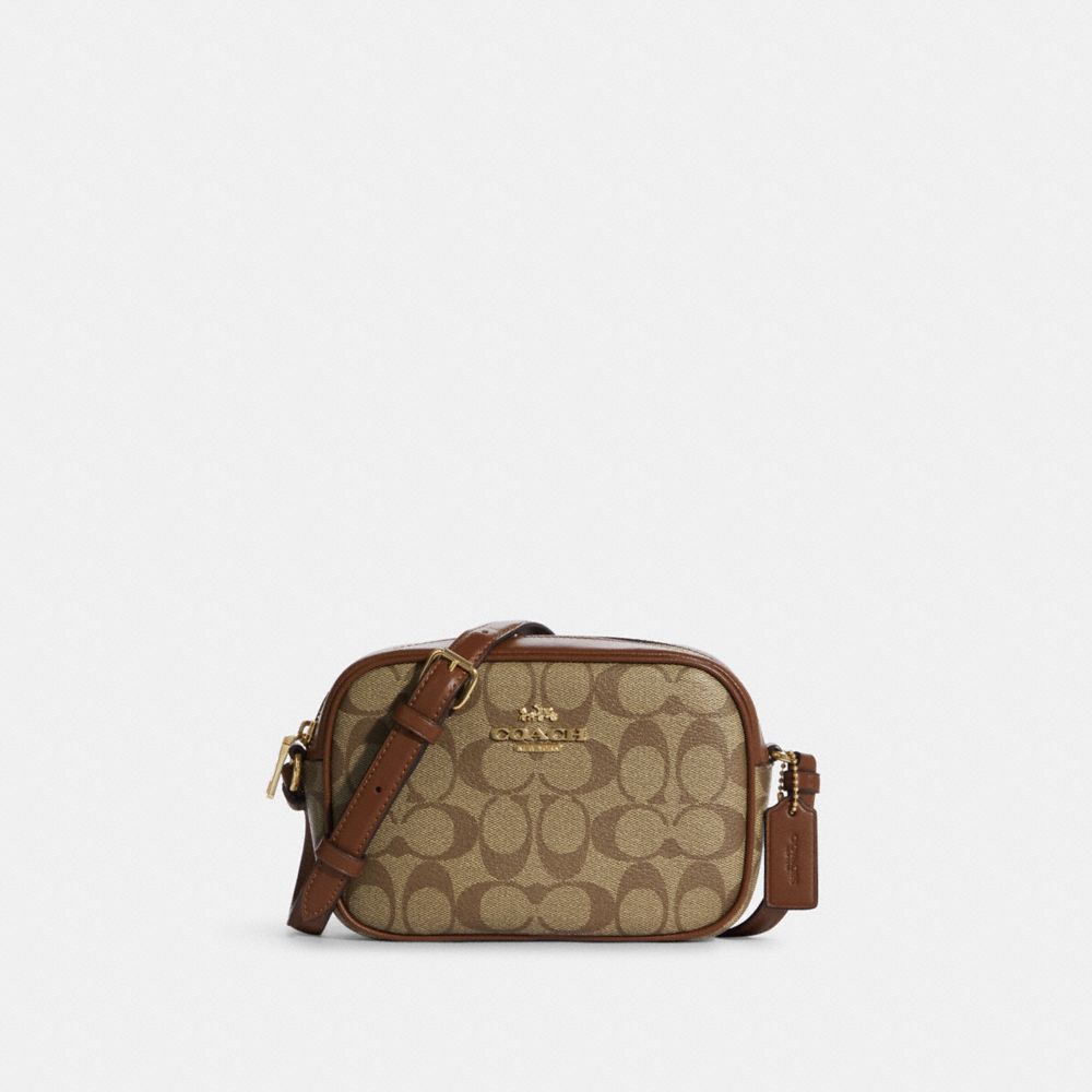 COACH C9926 - Mini Jamie Camera Bag In Signature Canvas GOLD/KHAKI SADDLE 2