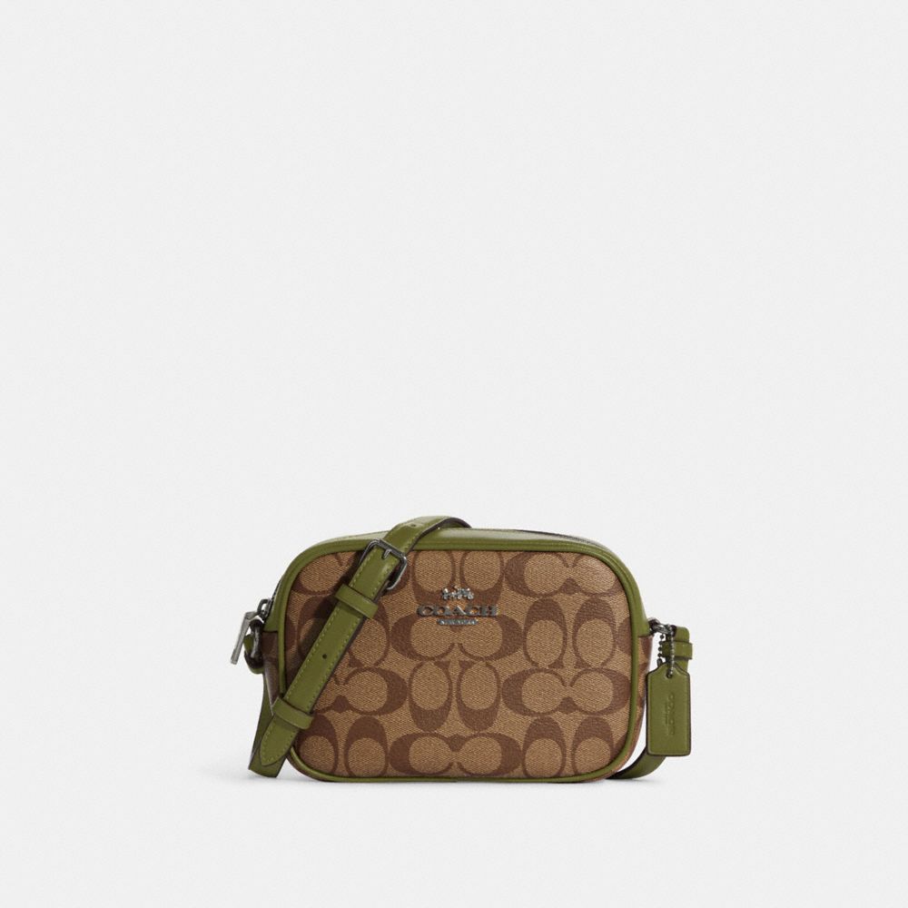 COACH C9926 Mini Jamie Camera Bag In Signature Canvas QB/KHAKI/OLIVE GREEN