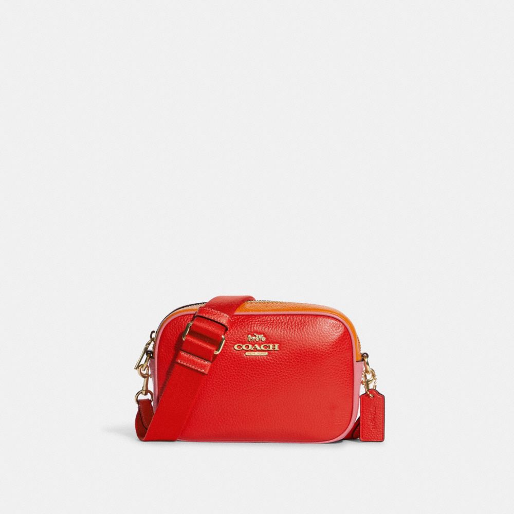 COACH C9937 Mini Jamie Camera Bag In Colorblock IM/MIAMI RED MULTI