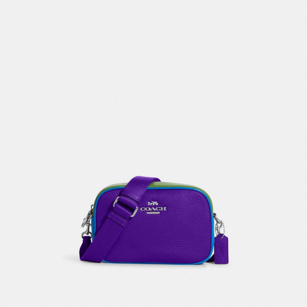 Mini Jamie Camera Bag In Colorblock - C9937 - SV/SPORT PURPLE MULTI