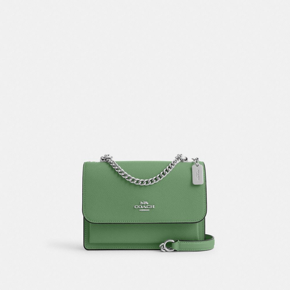 COACH C9949 Mini Klare Crossbody Silver/Soft Green