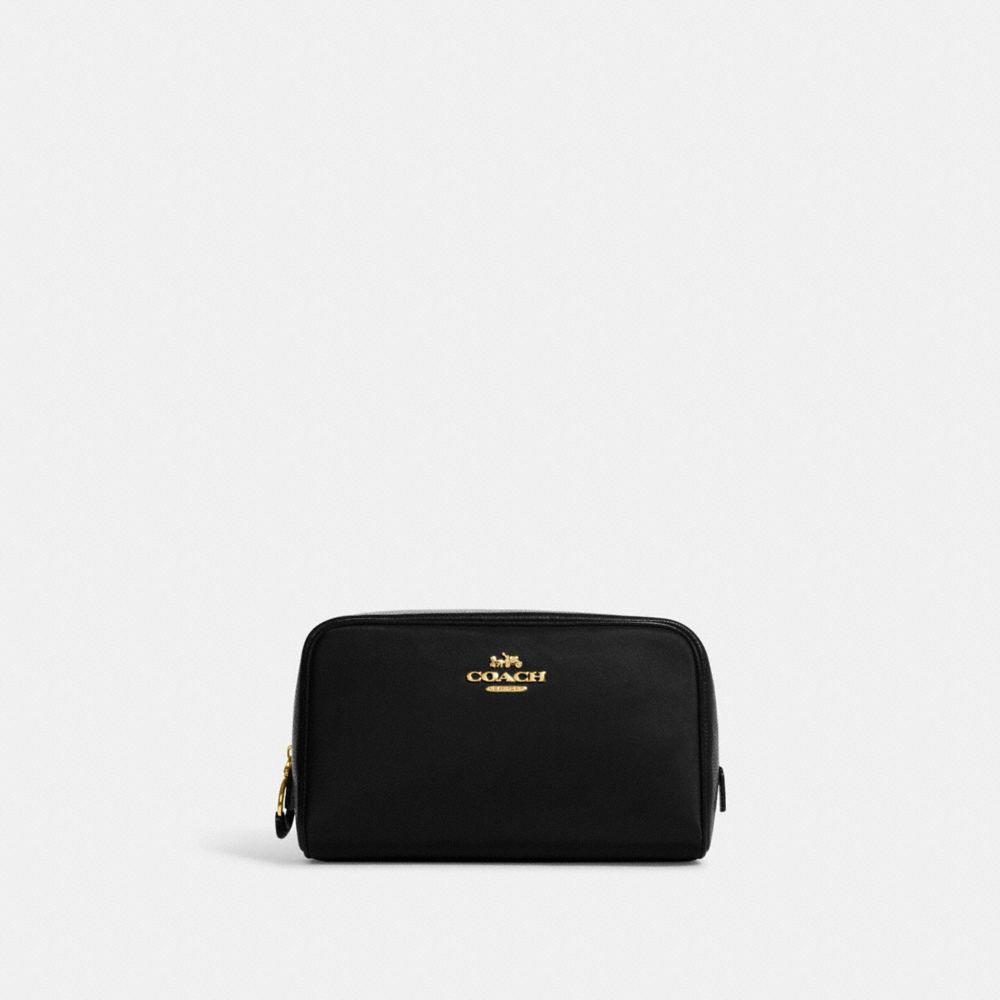 COACH C9956 Ellis Cosmetic Case GOLD/BLACK