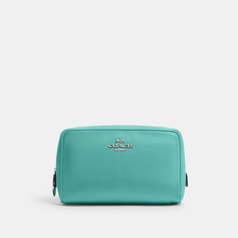 Ellis Cosmetic Case - C9956 - Silver/Blue Green Multi