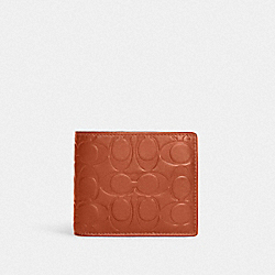 3 In 1 Wallet In Signature Leather - C9990 - QB/Sunset