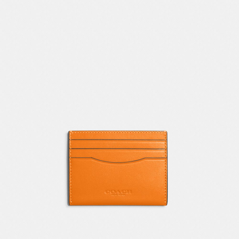 COACH C9997 Slim Id Card Case QB/BRIGHT MANDARIN