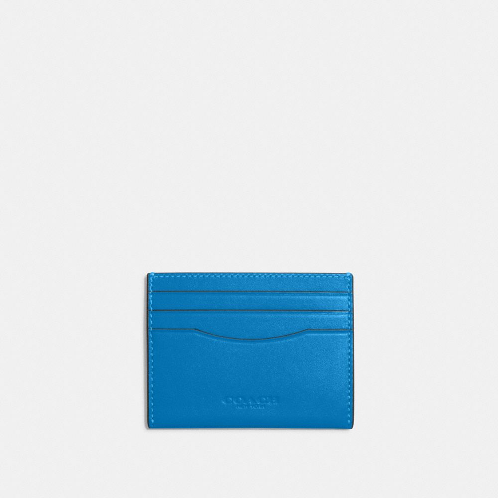 COACH C9997 Slim Id Card Case SILVER/RACER BLUE