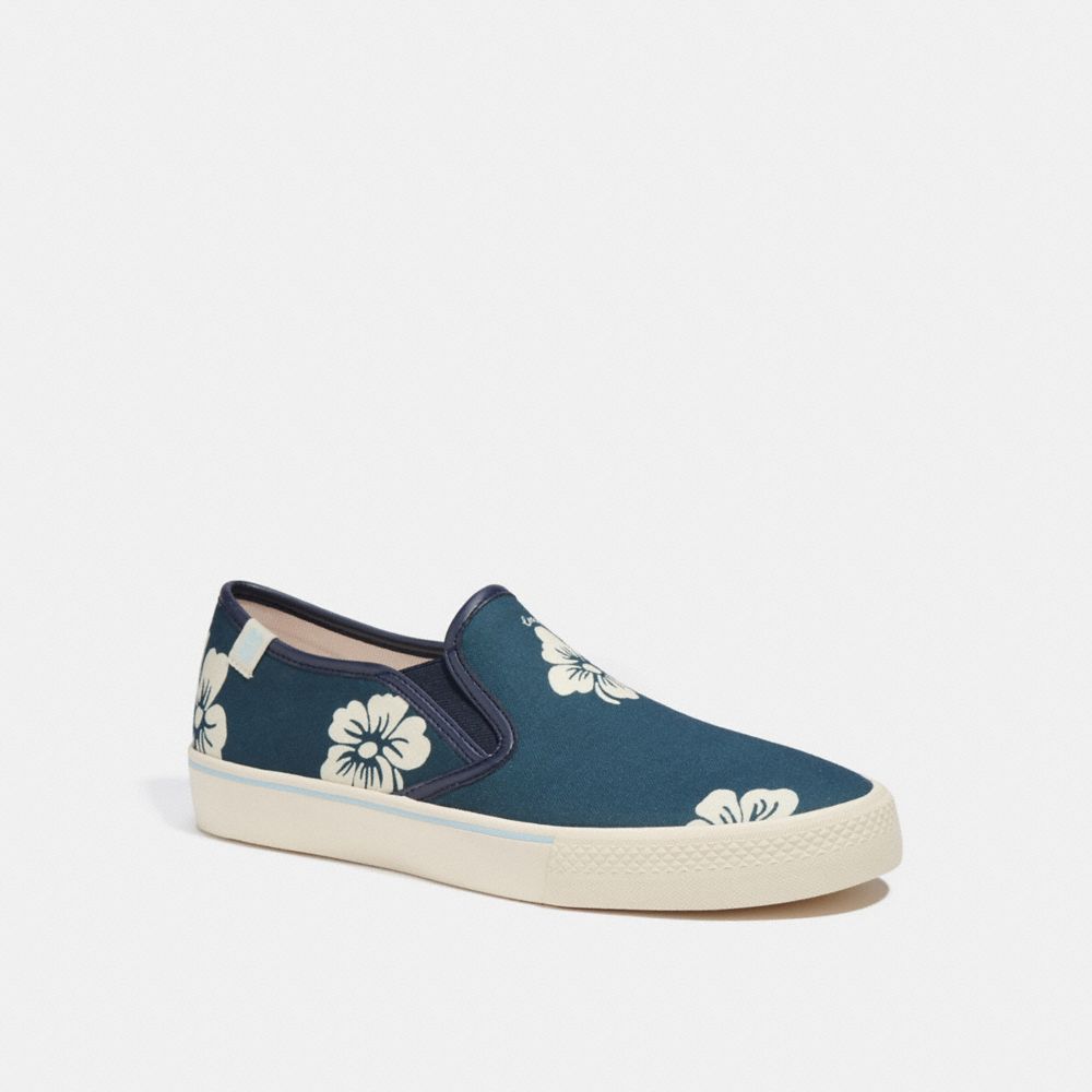 COACH CA011 Slip On Skate Sneaker In Camo Print ALOHA