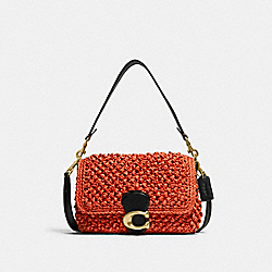 Soft Tabby Shoulder Bag - CA032 - B4/Red Orange Black
