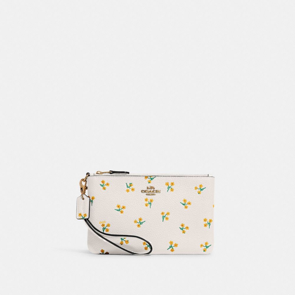 Small Wristlet With Floral Print