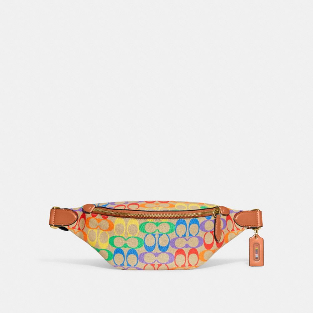 Charter Belt Bag 7 In Rainbow Signature Canvas