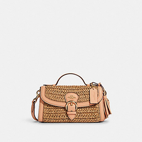 COACH CA154 Kleo Top Handle Gold/Natural/Faded Blush