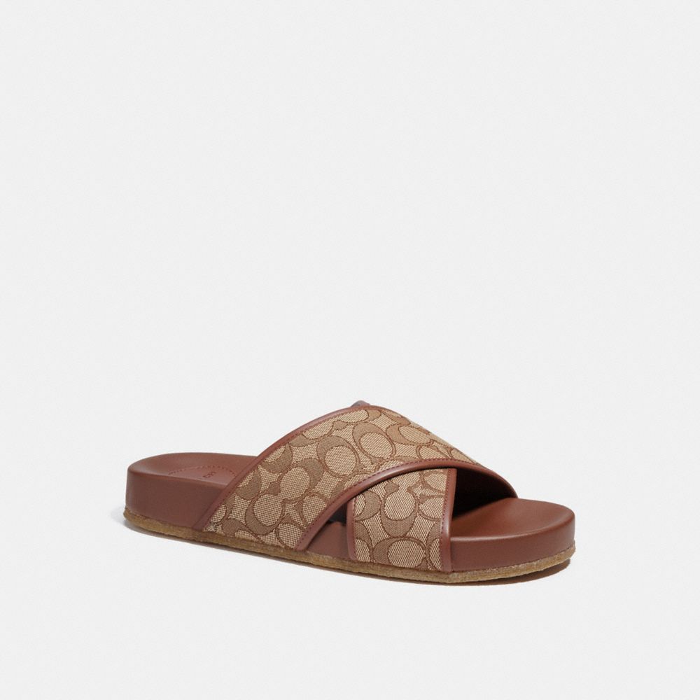 Crossover Sandal - CA158 - Tan/Saddle