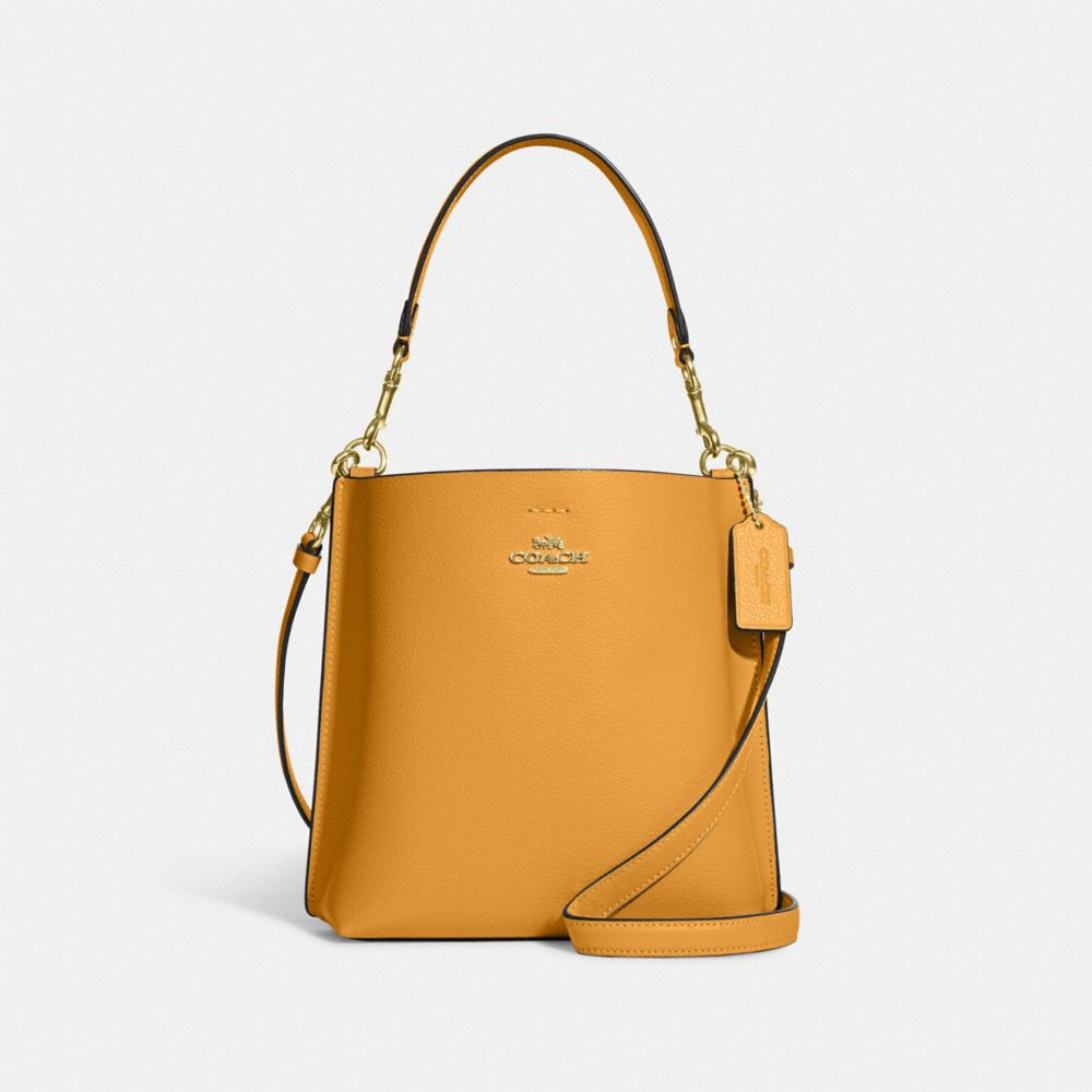 COACH CA177 Mollie Bucket Bag 22 GOLD/MUSTARD YELLOW