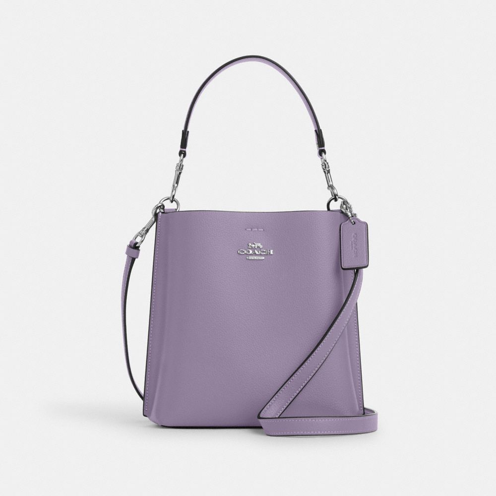 COACH CA177 Mollie Bucket Bag 22 SILVER/LIGHT VIOLET