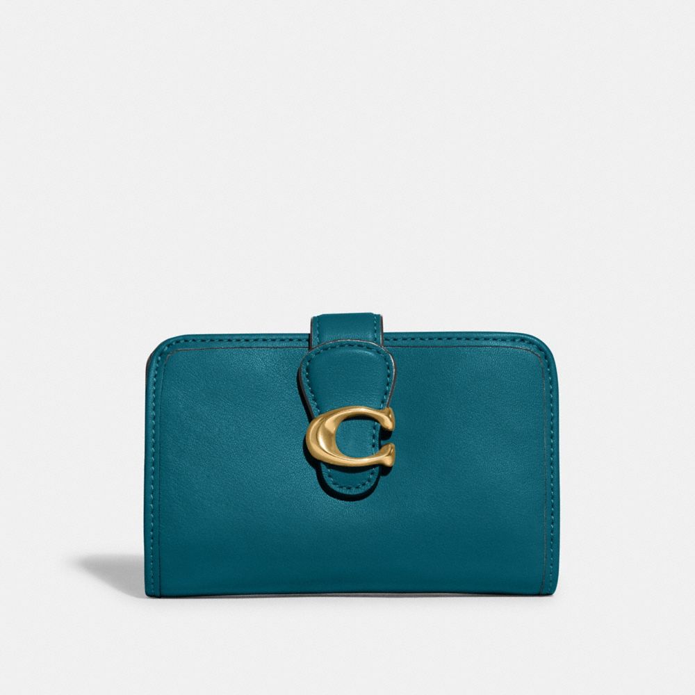 CA193 - Tabby Medium Wallet Brass/Deep Turquoise