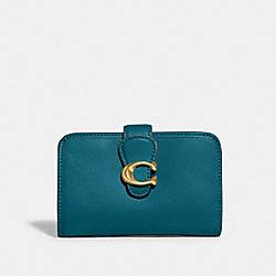 COACH CA193 Tabby Medium Wallet BRASS/BLUE