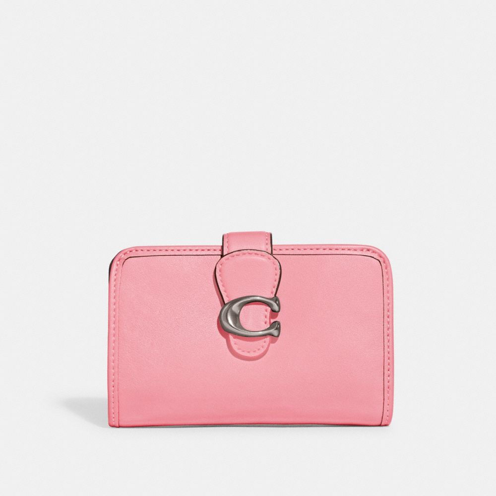 Tabby Medium Wallet - CA193 - Silver/Flower Pink