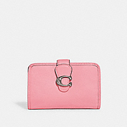 Tabby Medium Wallet - CA193 - Silver/Flower Pink
