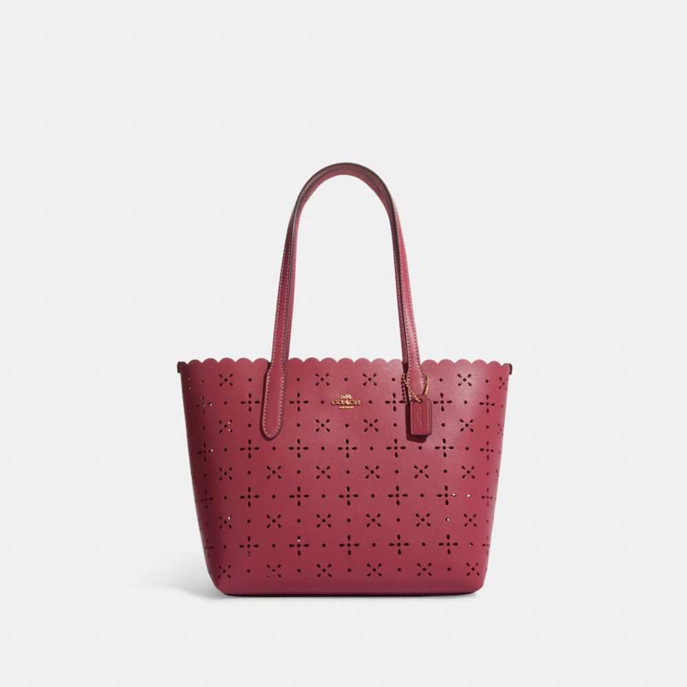 Mini City Tote - CA199 - Gold/Rouge